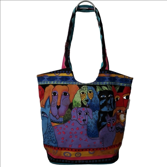 Laurel Burch Vintage Dog Tote Bag - Picture 16 of 16